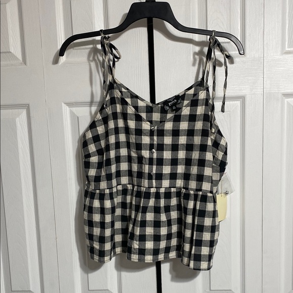 Perch by Blu Pepper NWT cotton cropped tank top shirt blouse size 1XL - Picture 1 of 12